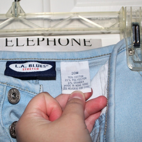 PLUS Women's L.A. Blues Denim Capris (111) - Picture 4 of 4